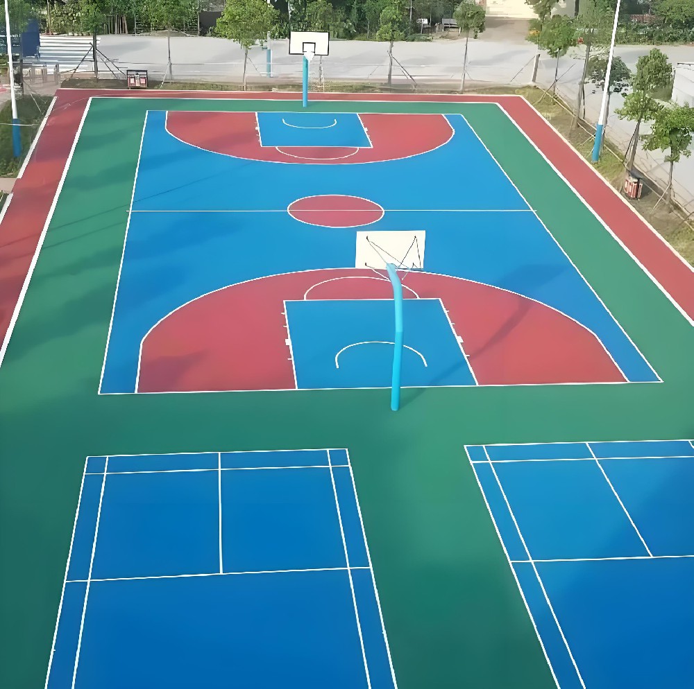 籃球場矽PU材料